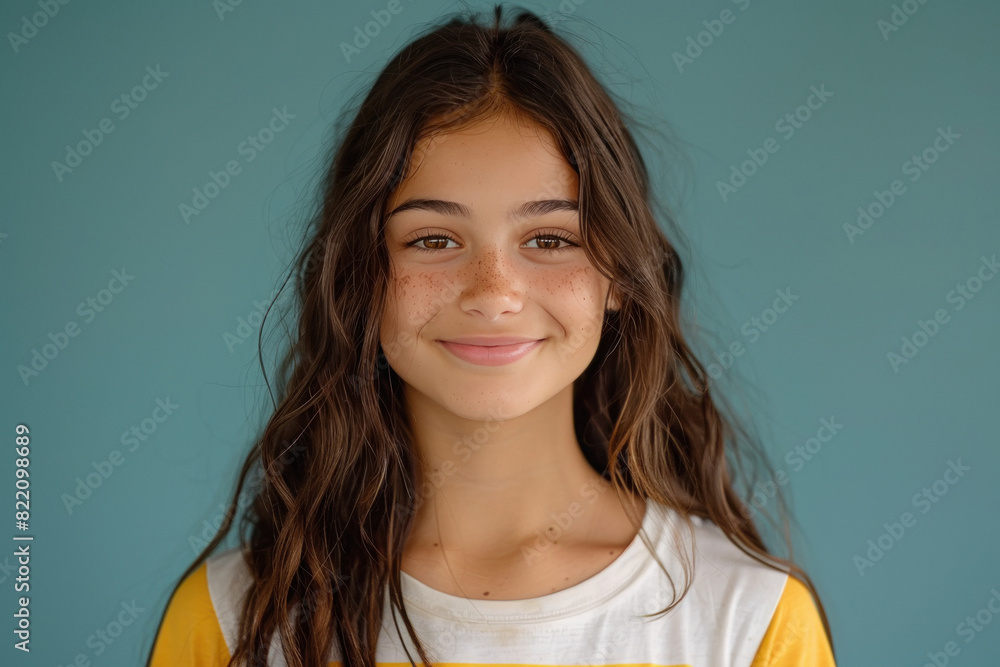 Indian girl smiling and giving happy expression Indian girl smiling and giving happy expression