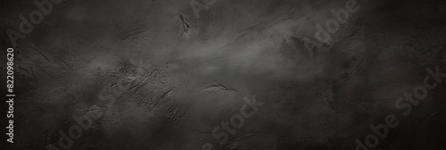 Dark Black grunge background texture  black grungy background  dark grey wall background  black grained texture banner