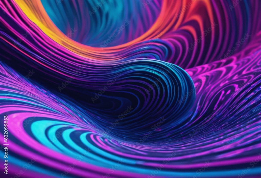 Obraz premium Grainy abstract background with waves and spirals