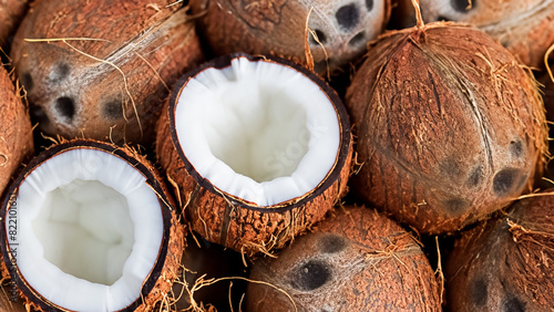 Kokosnuss - Nahaufnahme - Hintergrund