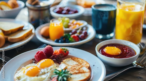 Breakfast foods and drinks 