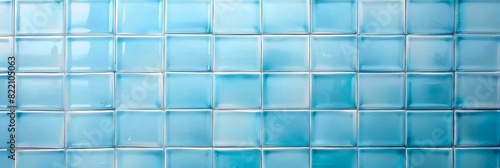 Light blue ceramic tile background  square tiles wall   bathroom or floor interior decoration  Design geometric mosaic texture. Simple seamless pattern 