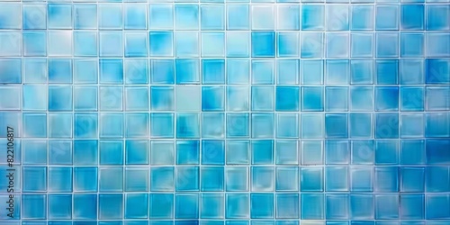 Light blue ceramic tile background, square tiles wall , bathroom or floor interior decoration, Design geometric mosaic texture. Simple seamless pattern 