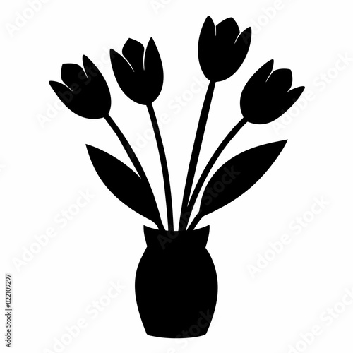 tulips in vase