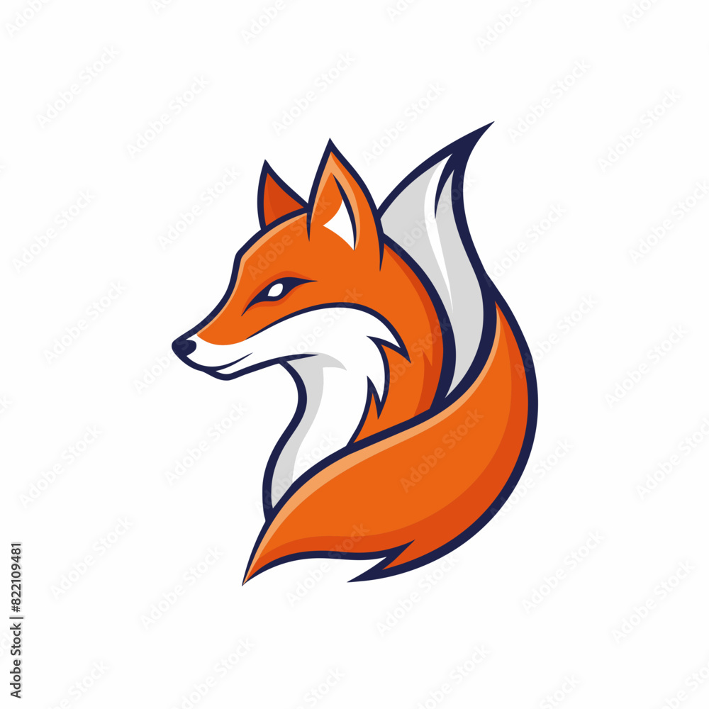 red fox illustration. red fox illustration.