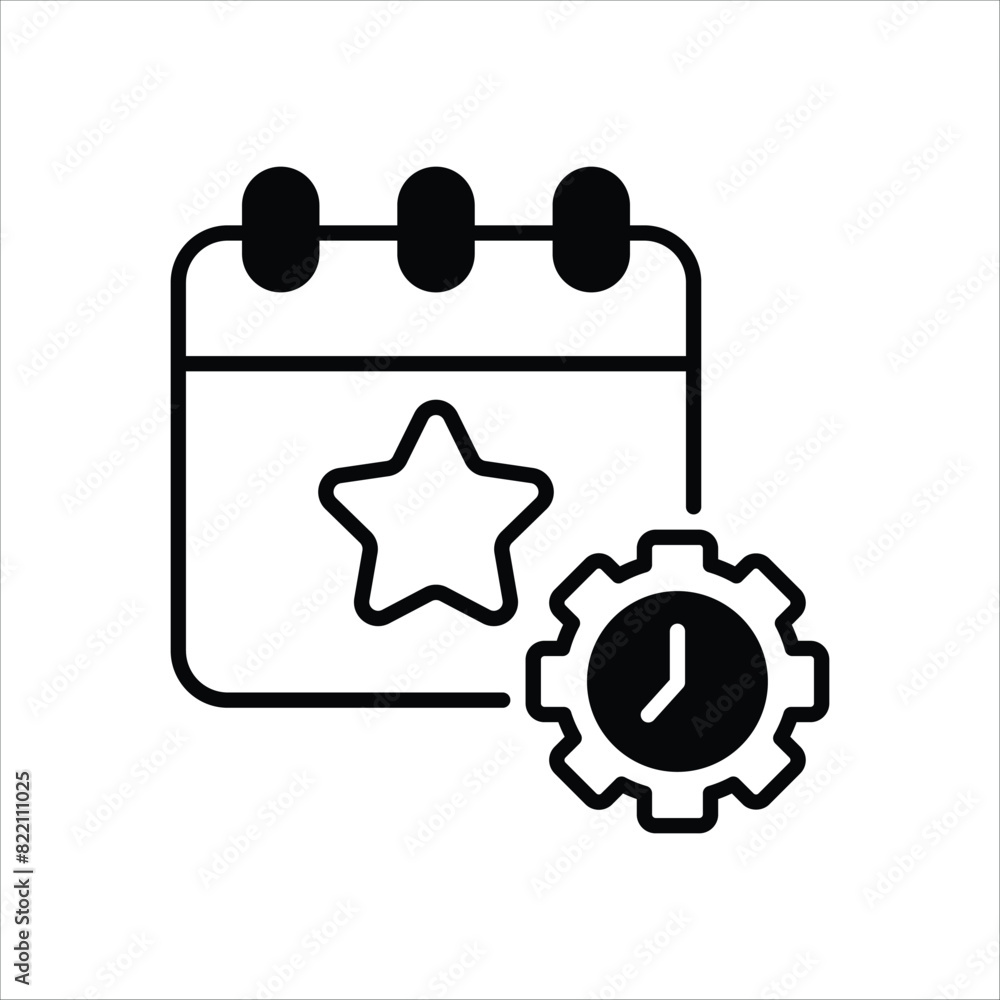 Event Management Icon editable stock vector icon Event Management Icon editable stock vector icon