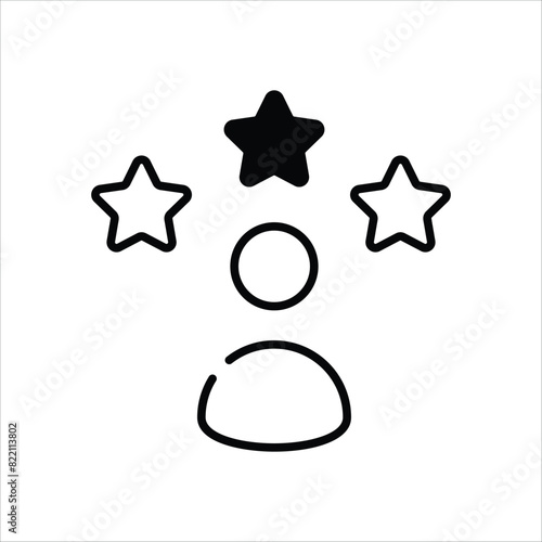 Celebrity  Icon editable stock vector icon