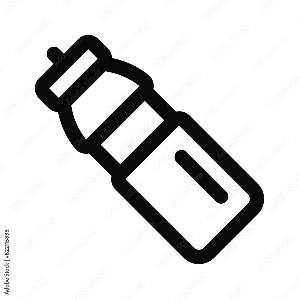 Water bottle, flat editable design, ready for premium use Water bottle, flat editable design, ready for premium use
