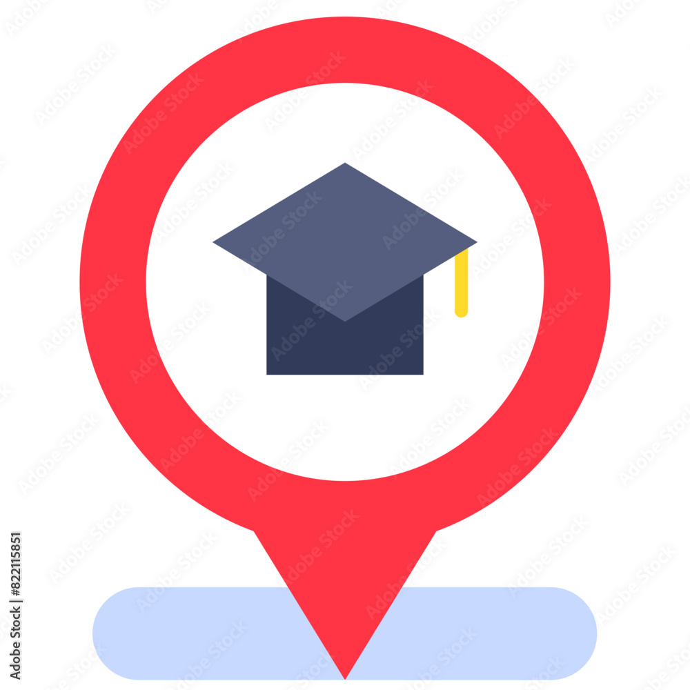 custom made wallpaper toronto digitallocation, map, pin, school, student, university Icon
