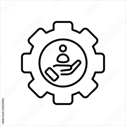 Service Icon editable stock vector icon