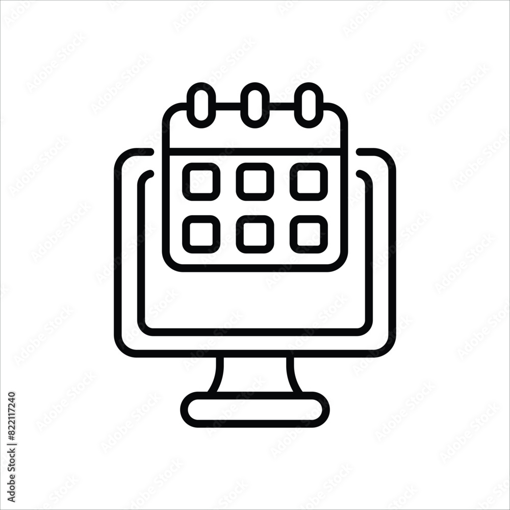 Computer Icon editable stock vector icon Computer Icon editable stock vector icon