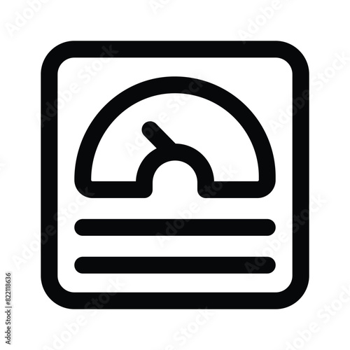 Get this amazing icon of weight machine, weight scale vector design