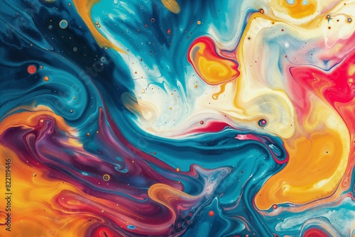 Wallpaper Mural Abstract Image of Vibrant Swirling Colors Torontodigital.ca