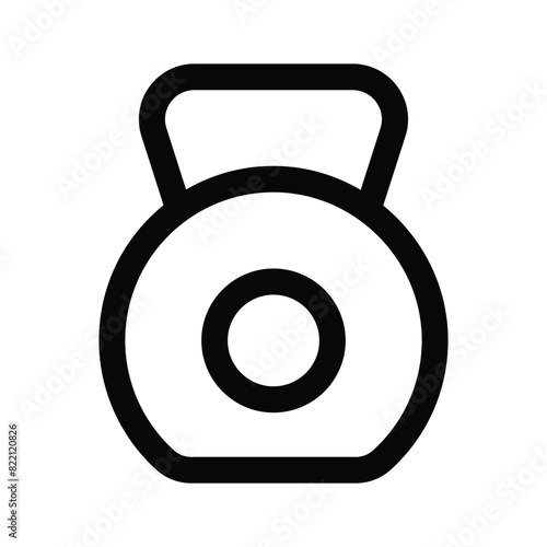 Download this premium icon of gym kettlebell, weight ball vector design