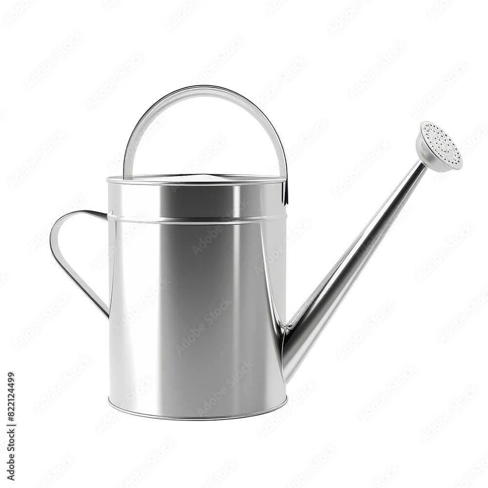 Metal Watering Can Isolated on Transparent Background, PNG, Cut Out. Metal Watering Can Isolated on Transparent Background, PNG, Cut Out.