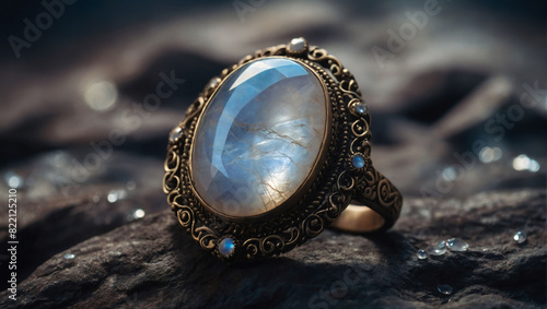 Moonstone Magic, Ethereal Gem with Shimmering Sheen