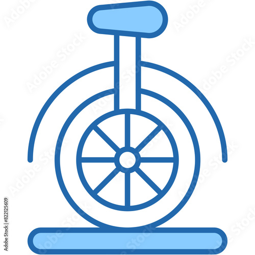 Unicycle, monocycle, circus, wheel, ride Icon