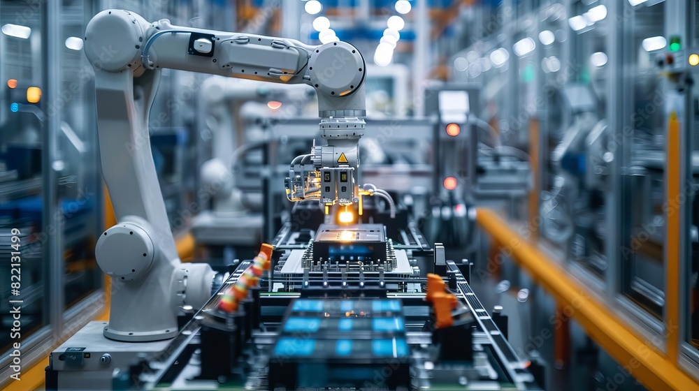 A smart factory utilizing 5G networks for seamless automation and robotics, A smart factory utilizing 5G networks for seamless automation and robotics,
