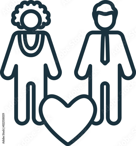 Anti-Racism icon. Monochrome simple Social Responsibility icon for templates, web design and infographics