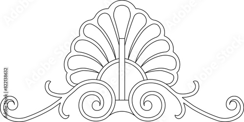 vector illustration, sketch, design, accessories icon, classic vintage ethnic traditional logo, floral and animal motif 