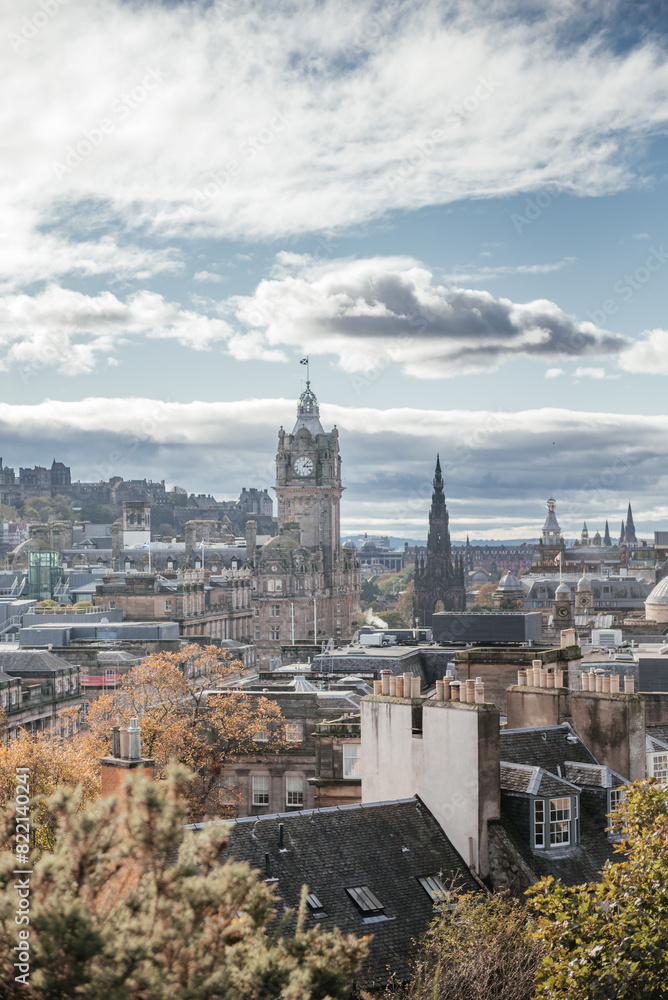 Edinburgh Cityscape with Historic Buildings