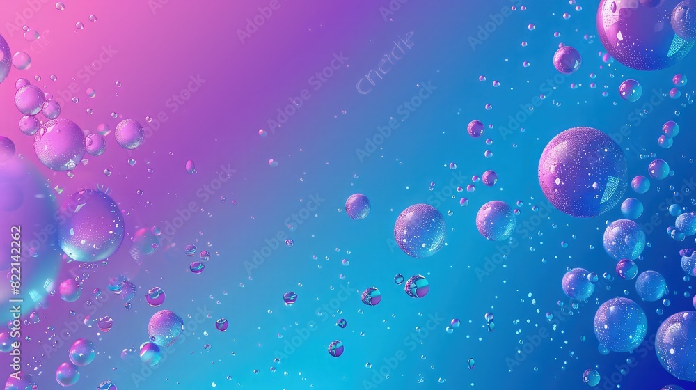 A playful background of shiny bubbles in neon pink and bright blue , popping against a radiant background . The bubbles add a pop of fun and color to the scene, making it lively and engaging. A playful background of shiny bubbles in neon pink and bright blue , popping against a radiant background . The bubbles add a pop of fun and color to the scene, making it lively and engaging.