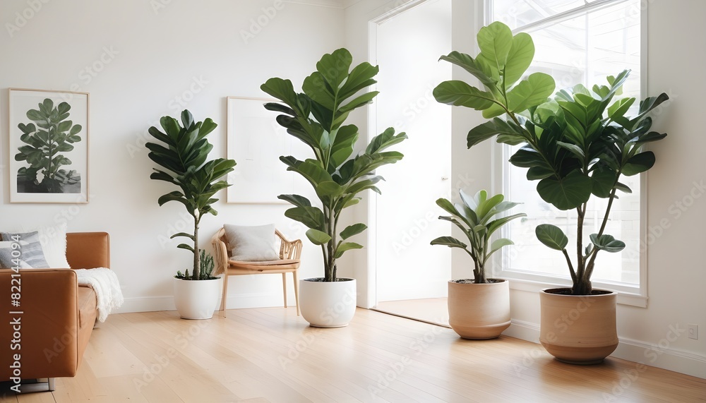 Simplicity and nature accents in scandi living room Simplicity and nature accents in scandi living room