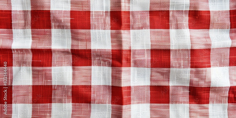 Red and white checkered tableclot, Red and white checkered tableclot,