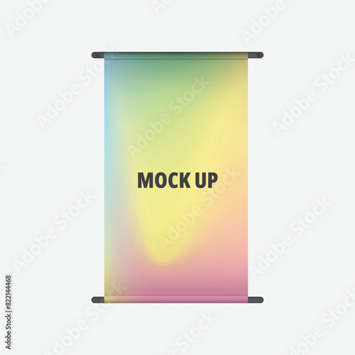 Modern Banner Mockup Vector for Graphic Design