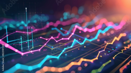 Line graph displaying financial data