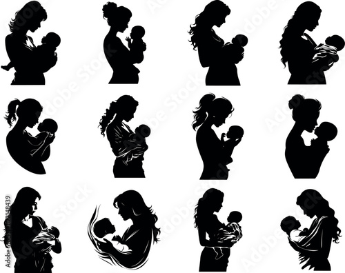 Mother holding a baby