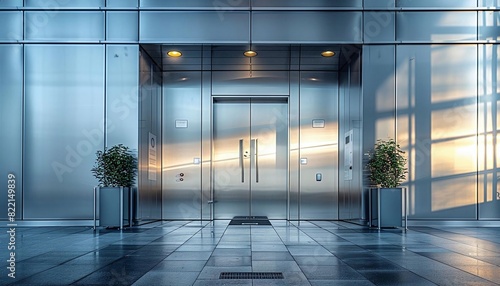 Imagine a firerated office door with a sturdy metal core and safety features