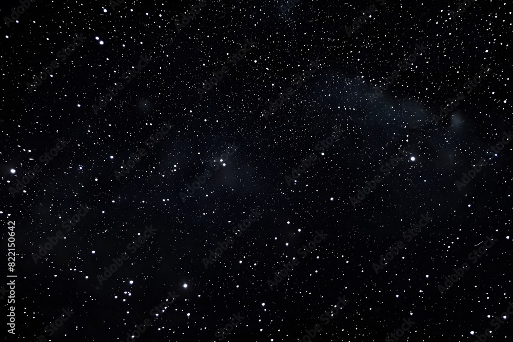 Obraz premium Starry Night Sky with Stars on Black Background