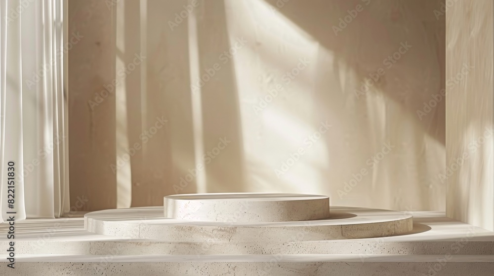 A sophisticated podium graphic featuring a single, elevated platform with a matte finish. The backdrop is a solid color, providing a simple yet effective setting for product displays and marketing A sophisticated podium graphic featuring a single, elevated platform with a matte finish. The backdrop is a solid color, providing a simple yet effective setting for product displays and marketing
