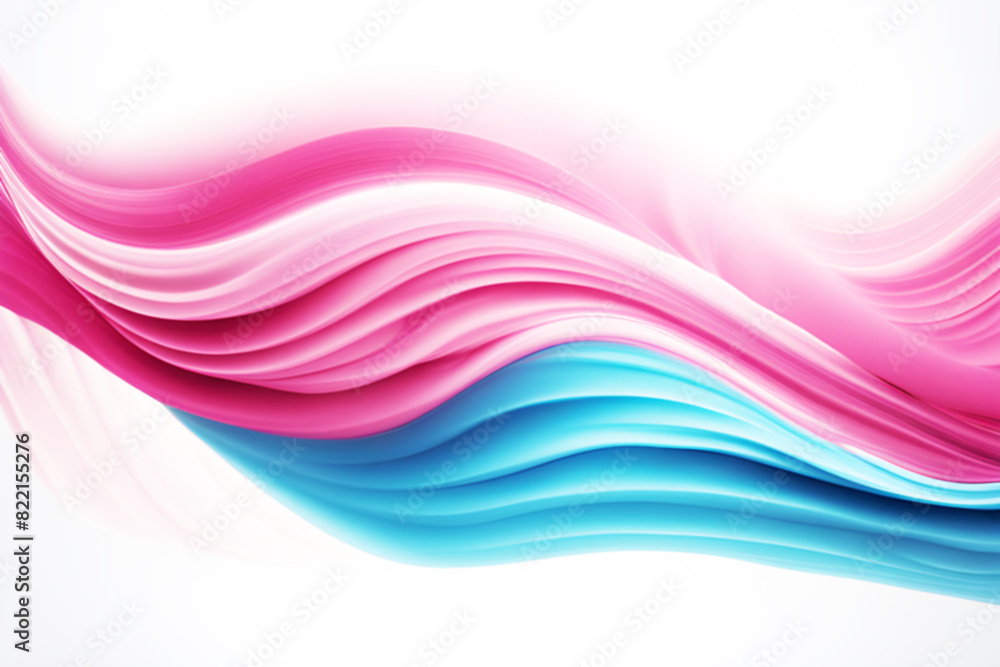 Abstract pink and blue swirl wave on white background Abstract pink and blue swirl wave on white background