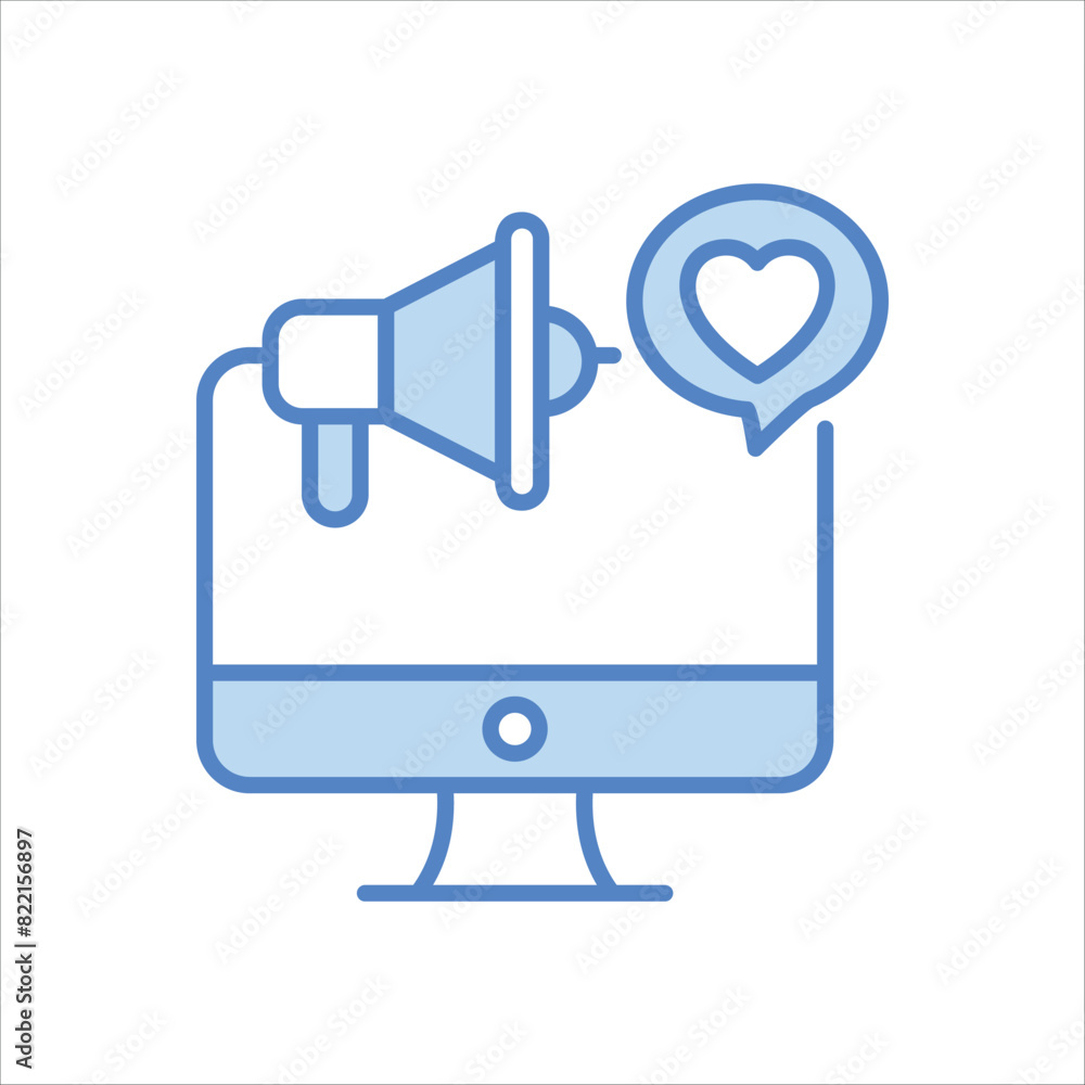 Online Marketing Icon editable stock vector icon Online Marketing Icon editable stock vector icon