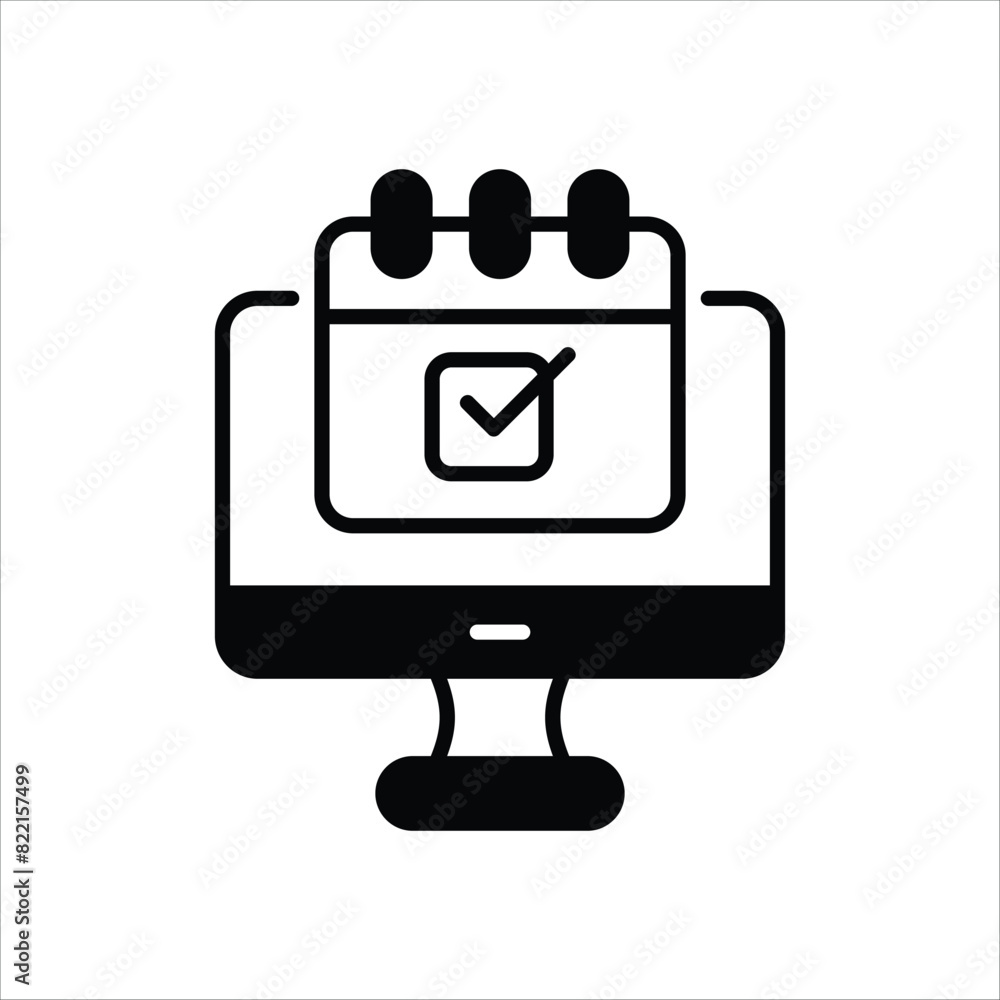 Online Appointment Icon editable stock vector icon Online Appointment Icon editable stock vector icon