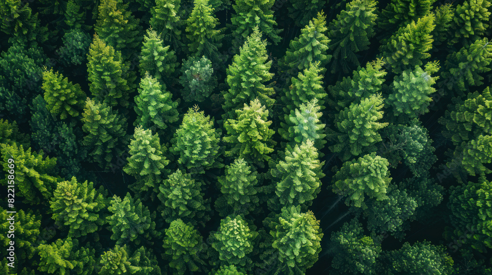 A striking aerial perspective of a reforestation initiative, showcasing rows of freshly planted trees, illustrating environmental renewal and sustainability efforts.
