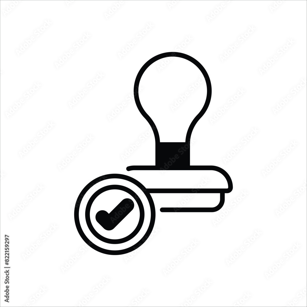 Stamp Icon editable stock vector icon Stamp Icon editable stock vector icon