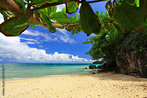 Scenic of Thung Zang Beach, Thung Zang Bay (Thung Sarng Bay) Pathiu, Chumphon Province, South Thailand  photo