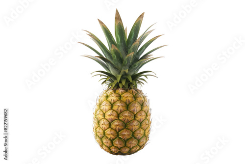 Dwarf pineapple isolated on transparent background