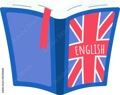 English Subject Book Open photo