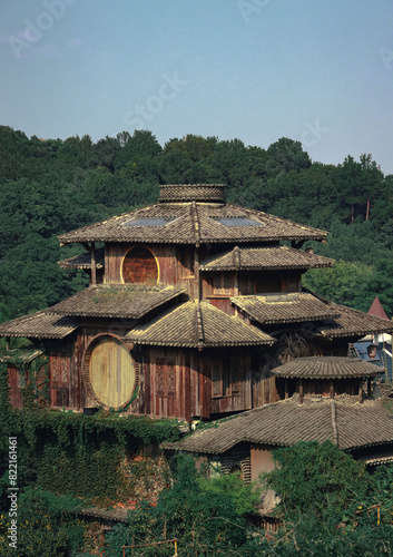 wooden house in the mountains © YUYING