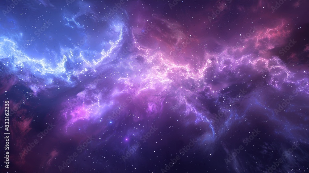 Cosmic scene with a nebula, displaying vibrant colors such as purple, blue, and pink Cosmic scene with a nebula, displaying vibrant colors such as purple, blue, and pink