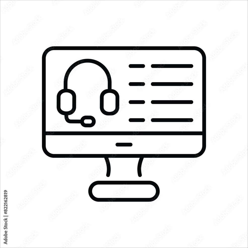 Online Support Icon editable stock vector icon Online Support Icon editable stock vector icon