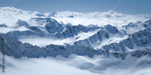 Wallpaper Mural Panoramic view on Greater Caucasus from Elbrus Torontodigital.ca
