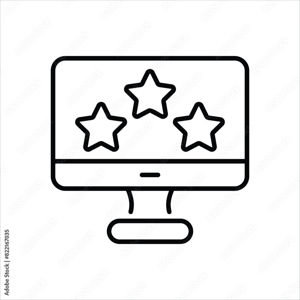 Rating Icon editable stock vector icon Rating Icon editable stock vector icon