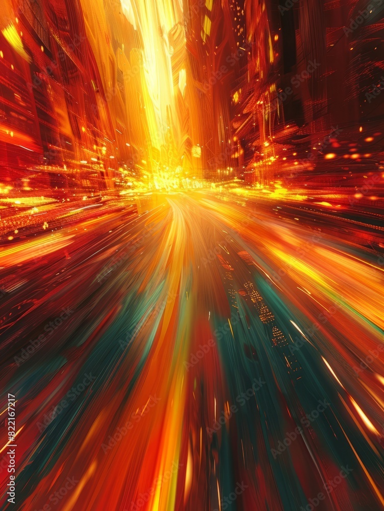 Abstract motion blur of cars driving in the city, Abstract motion in the city. Abstract motion blur of cars driving in the city, Abstract motion in the city.