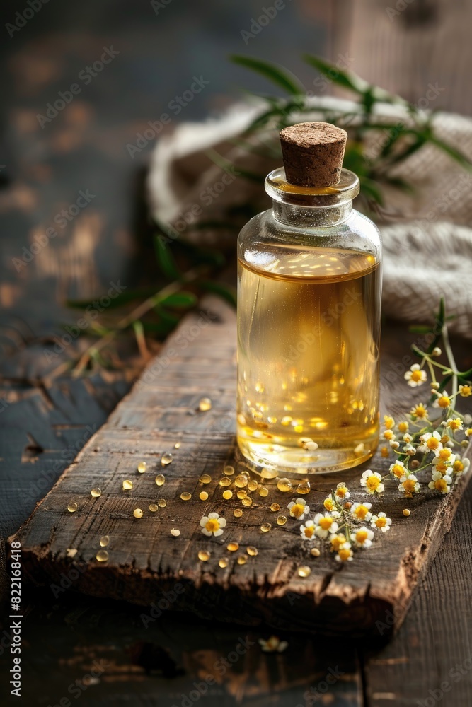Merula essential oil. Selective focus Merula essential oil. Selective focus