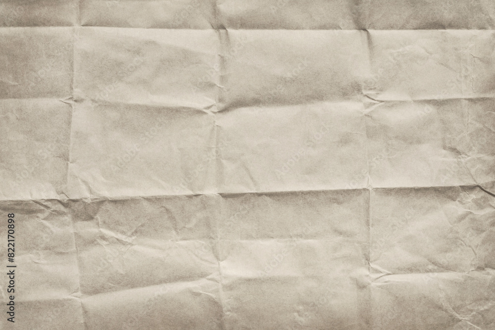 Creased empty sheet of paper , texture background Creased empty sheet of paper , texture background